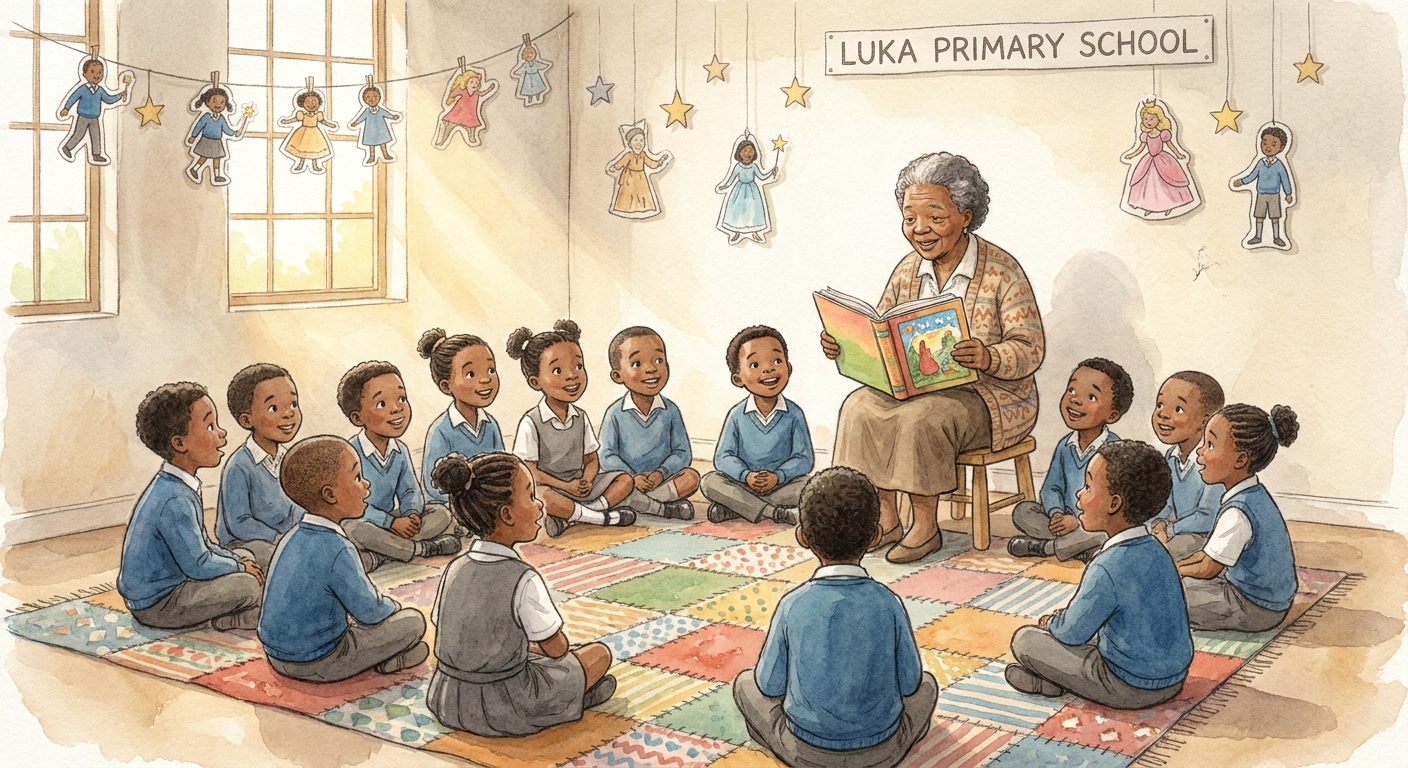 Friday storytime on the rug