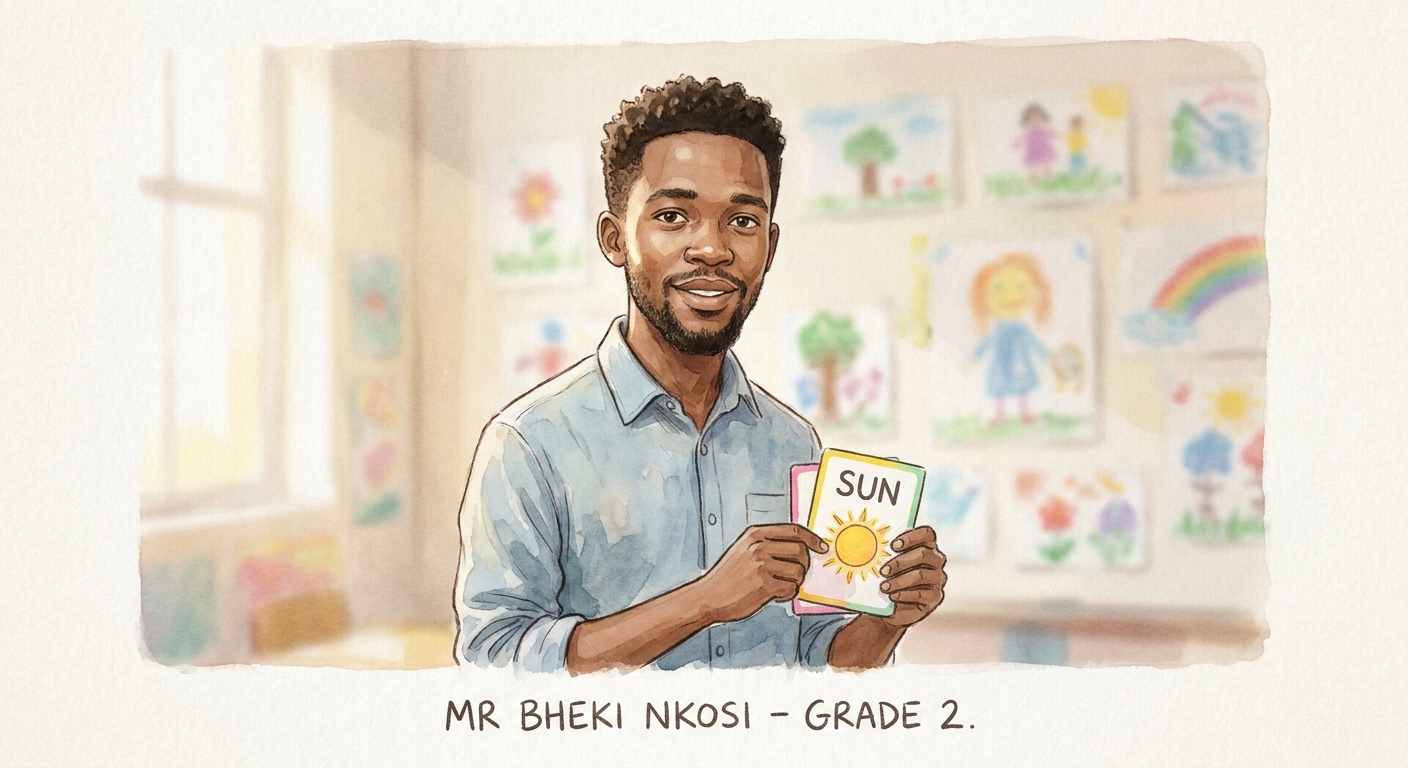 Mr Bheki Nkosi, Grade 2 Class Teacher